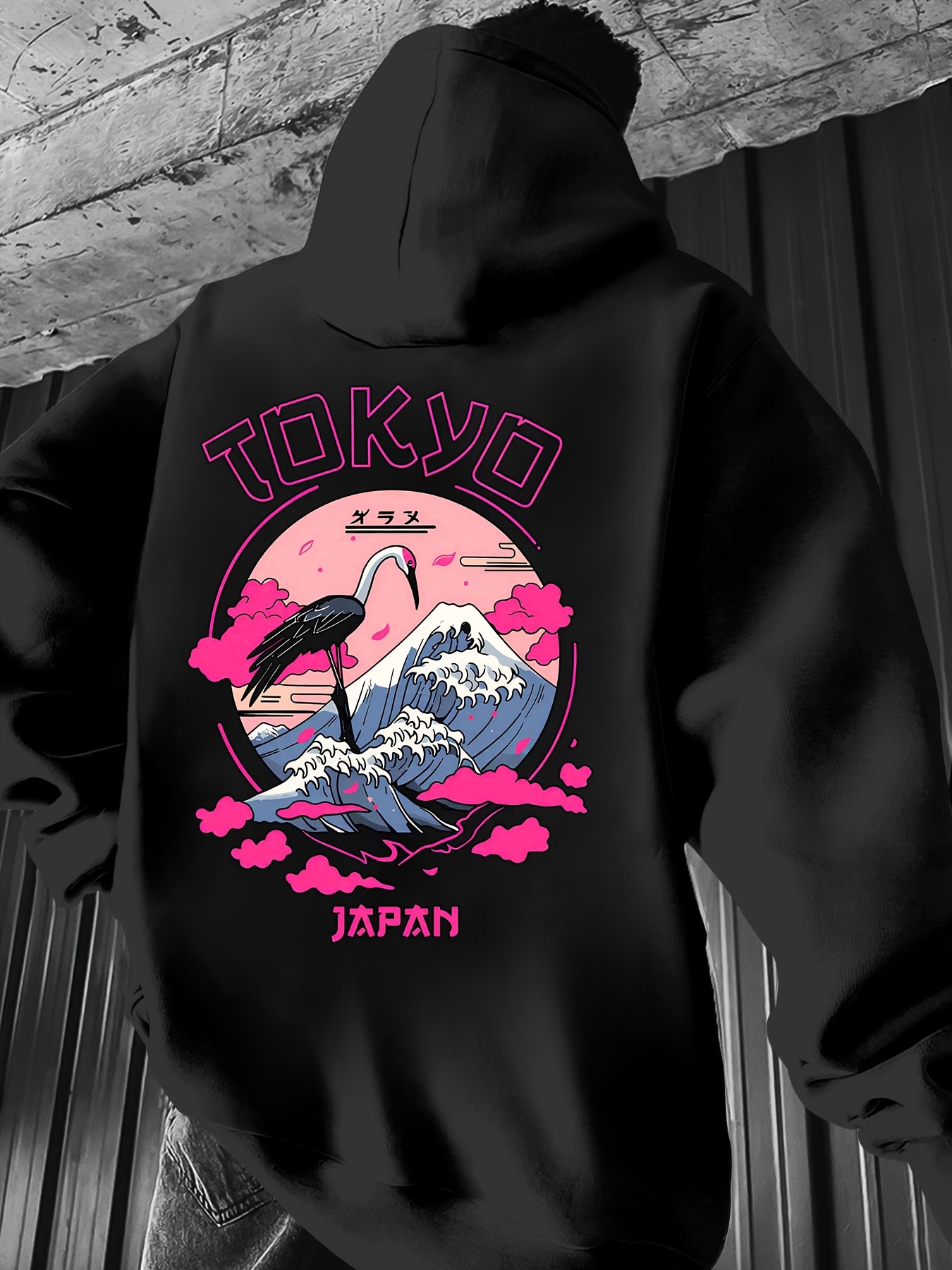 Street Fashion In Tokyo - 秋冬メンズファッション トーキョードラゴンプリント フーディースウェットシャツ - カジュアルでトレンディ、快適で多用途なハイストリートスタイルトップス