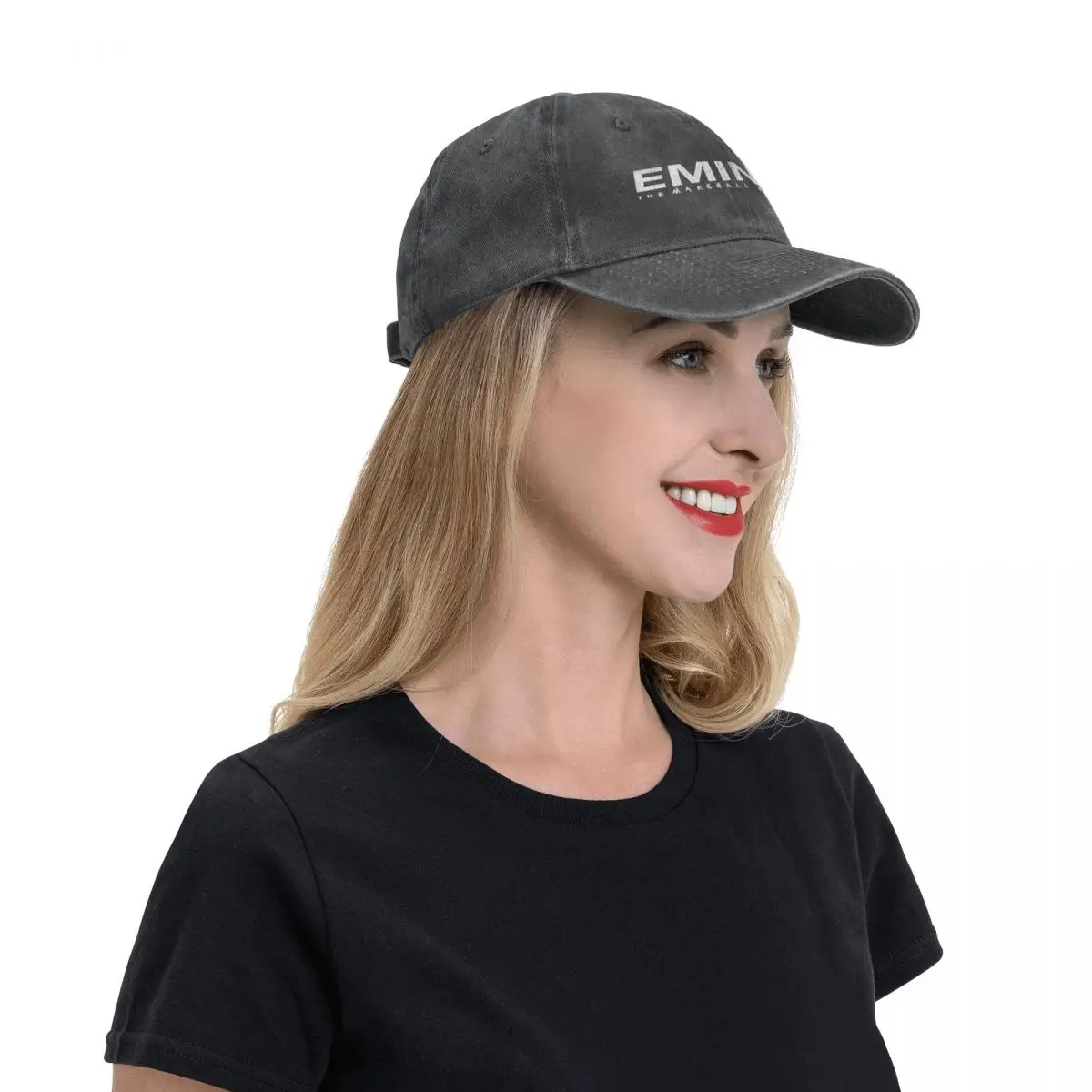 ヴィンテージラッパーラップ神エミネム野球帽男性女性ユーズド加 - Street Fashion Loverboy Hat のレビューと価格