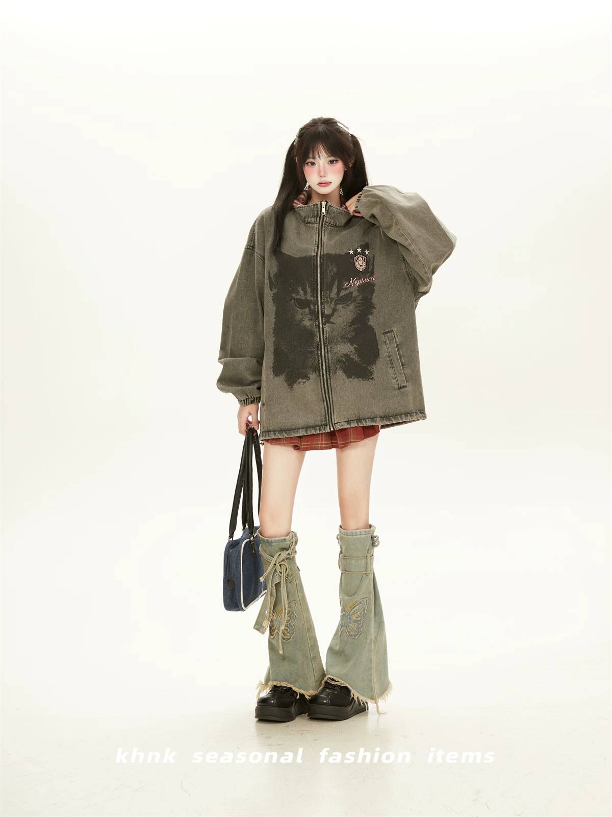 女性デニムジャケット 2026 秋女性ヴィンテージアメリカン - Fashion Street Cat のレビューと価格
