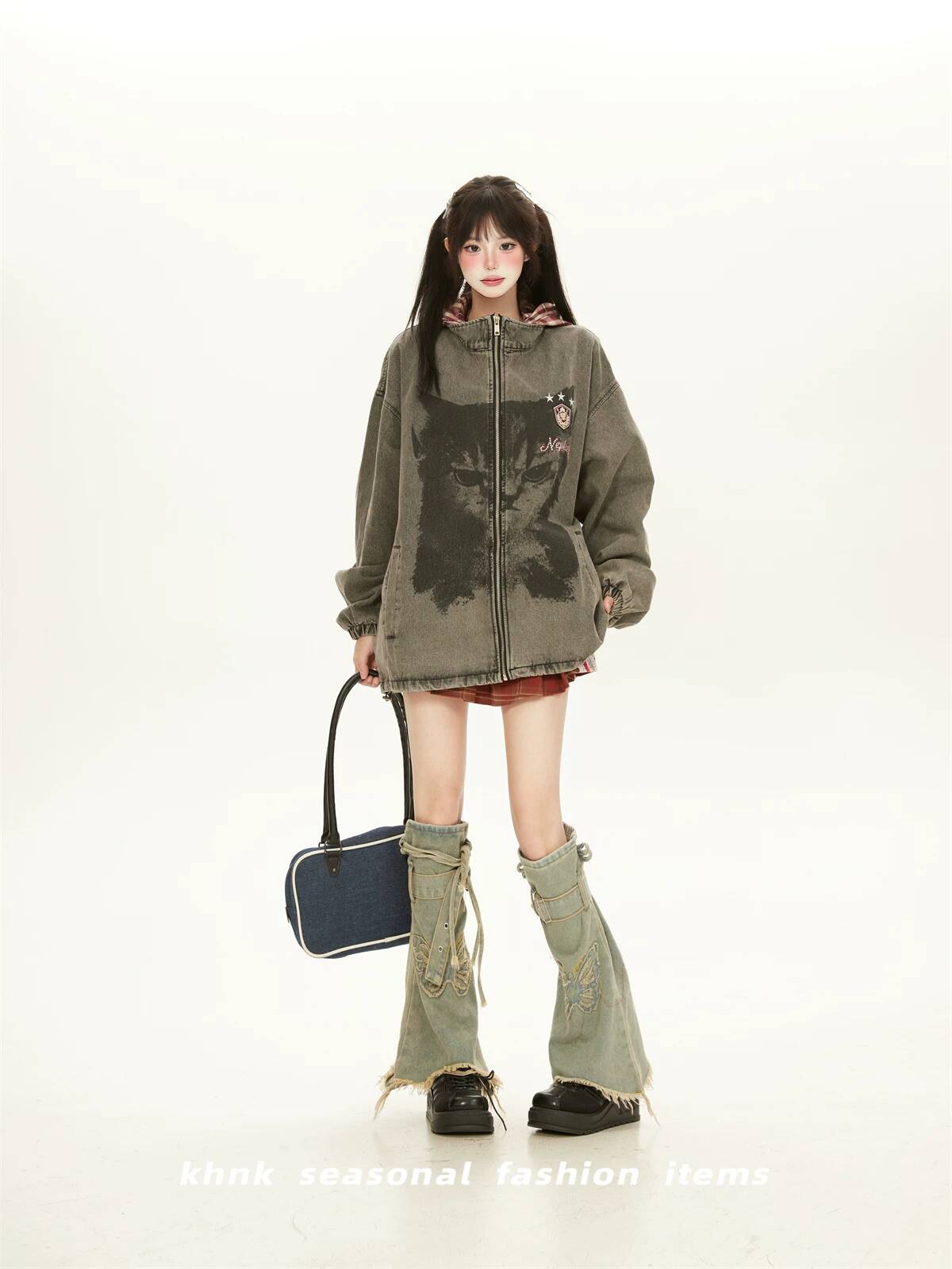女性デニムジャケット 2026 秋女性ヴィンテージアメリカン - Fashion Street Cat のレビューと価格
