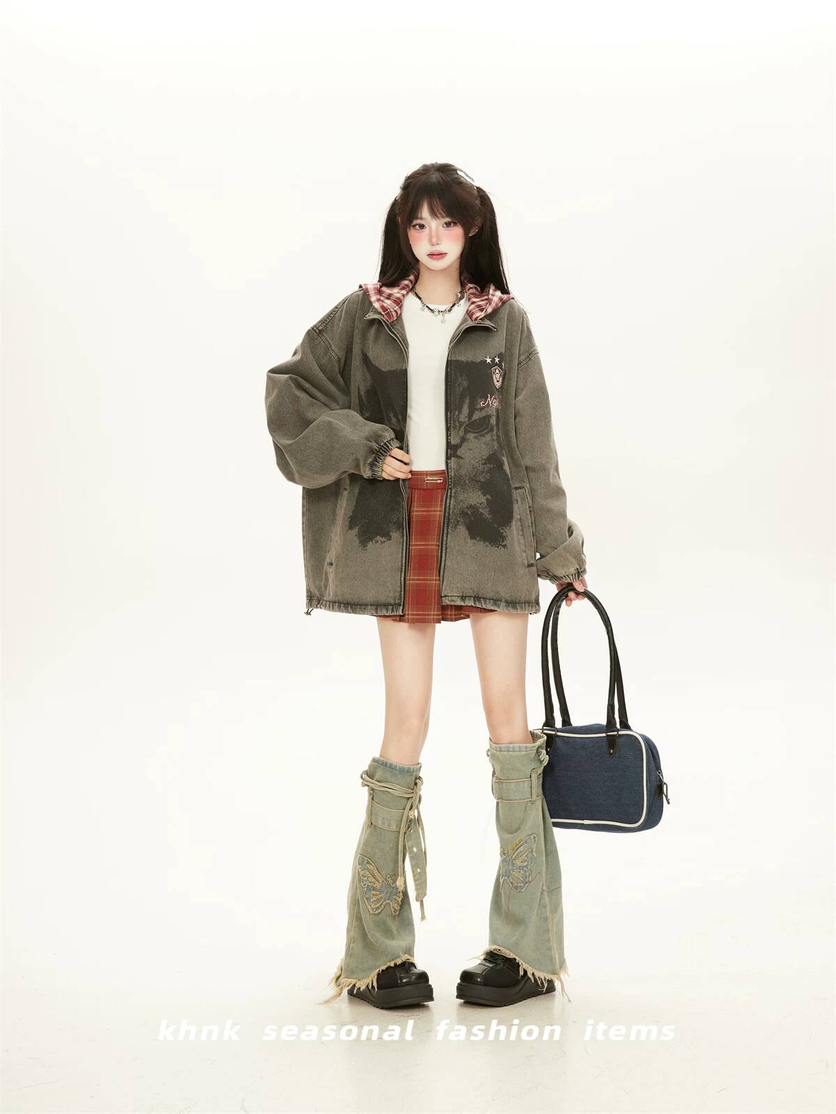 女性デニムジャケット 2026 秋女性ヴィンテージアメリカン - Fashion Street Cat のレビューと価格