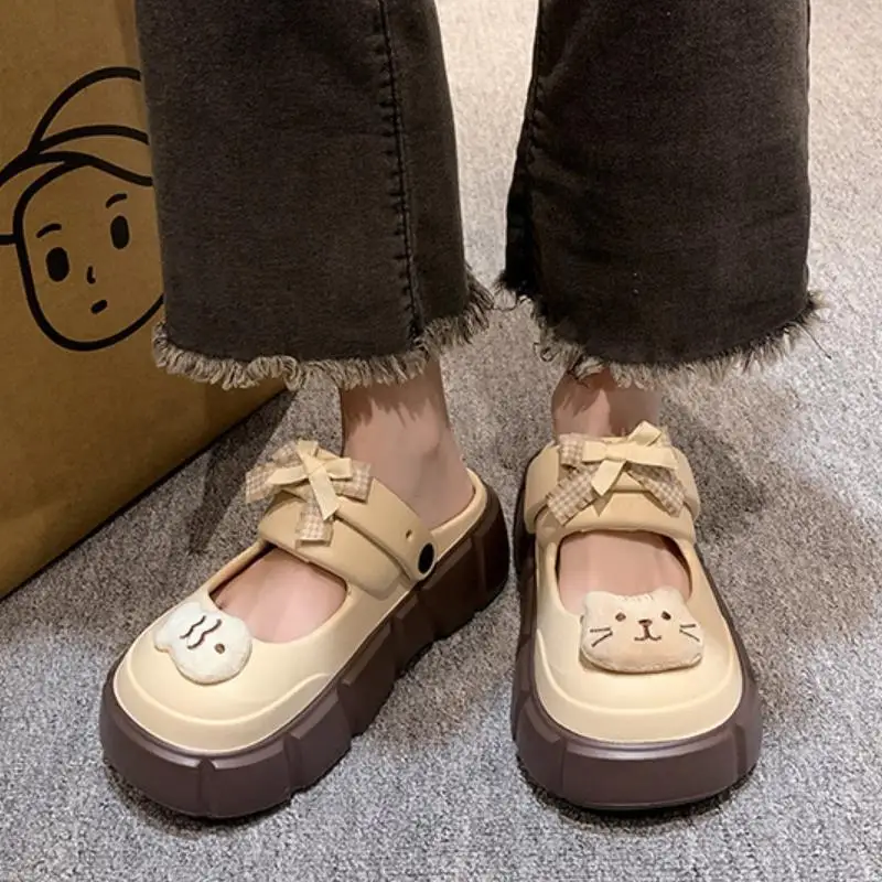 新しい可愛いDIY猫魚柄ファッションクロッグ、女性用室内スト - Fashion Street Cat のレビューと価格