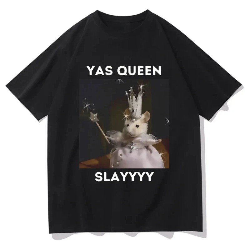 悲しいハムスター Tシャツ面白いヤス女王スレイーリーラット  - Queen Street Fashion のレビューと価格