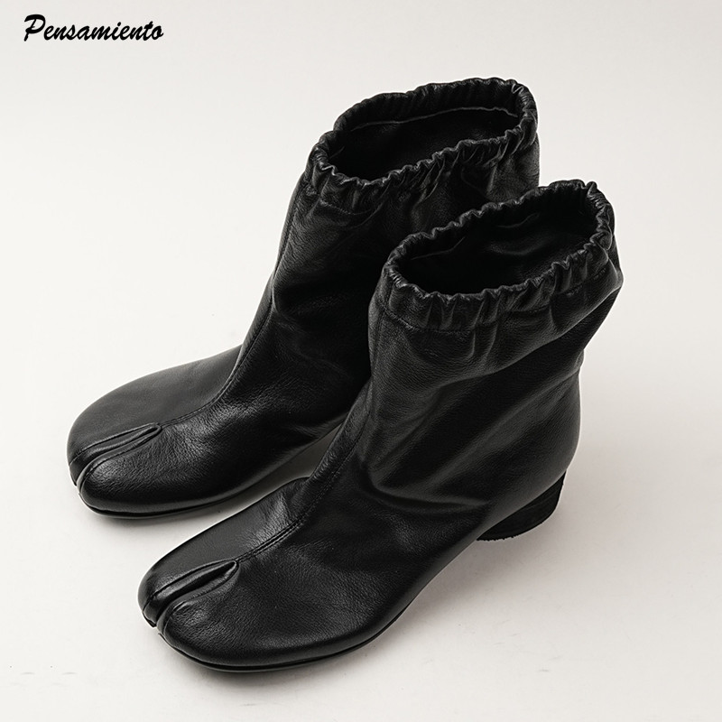秋冬ファッション　伸縮性バンド付き　スプリットトゥ　レディー - Street Fashion Rome のレビューと価格