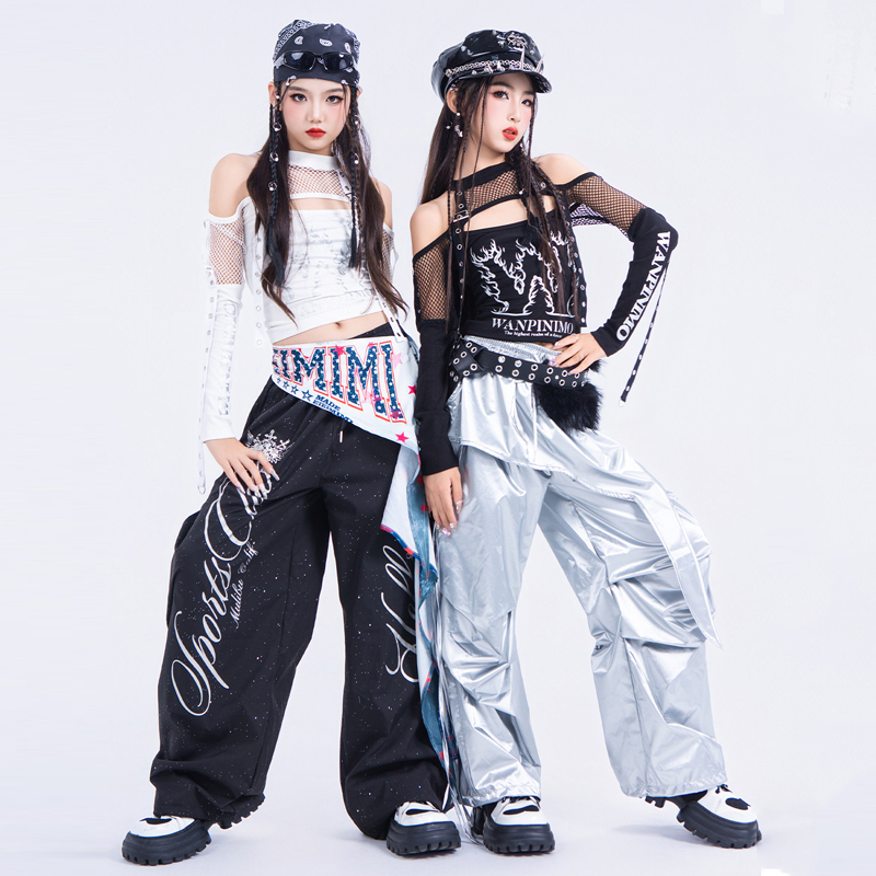 ファッションガールズジャズダンス衣装 キッズクールストリート - Street Fashion Kpop のレビューと価格