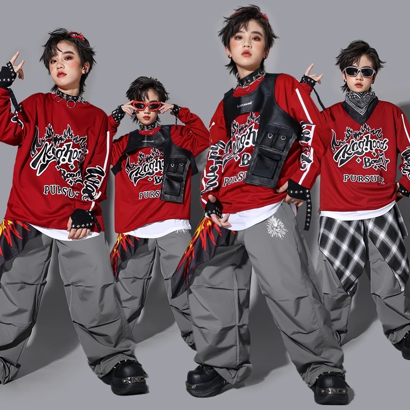 ボーイズ K-POP スウェットシャツ ファッションベスト  - Street Fashion Kpop のレビューと価格