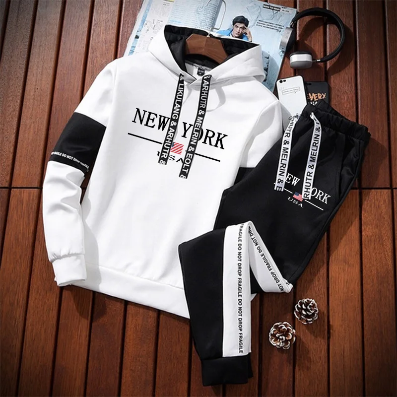メンズファッション トラックスーツ プリント入り カジュアル - Street Fashion Men のレビューと価格