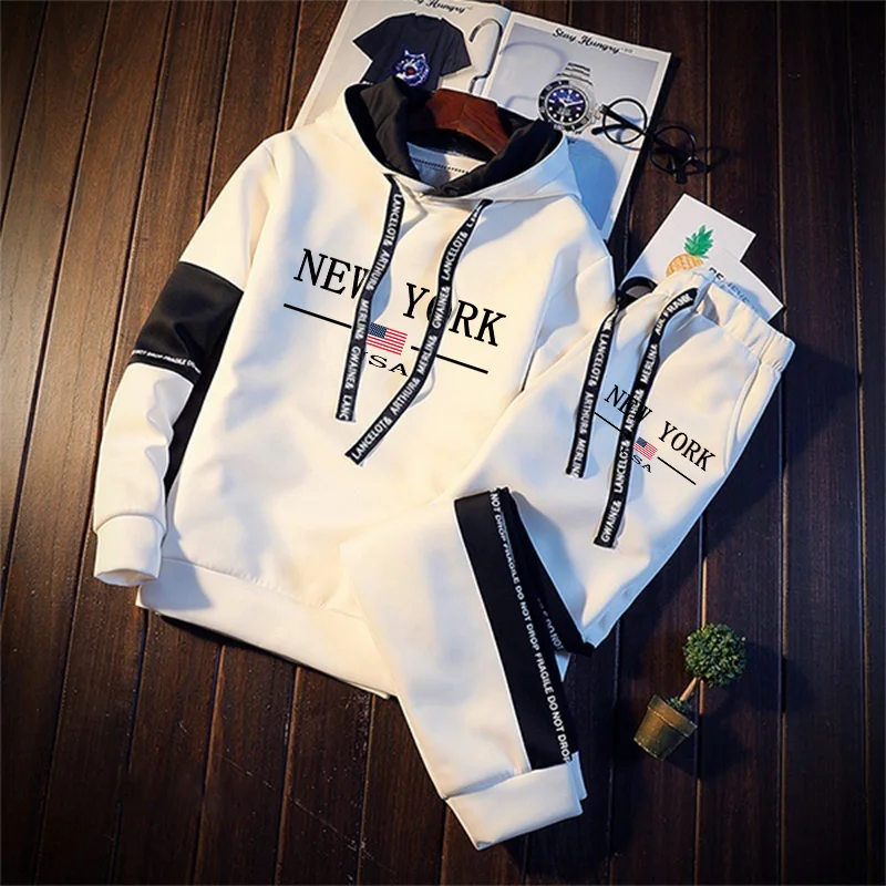 メンズファッション トラックスーツ プリント入り カジュアル - Street Fashion Men のレビューと価格
