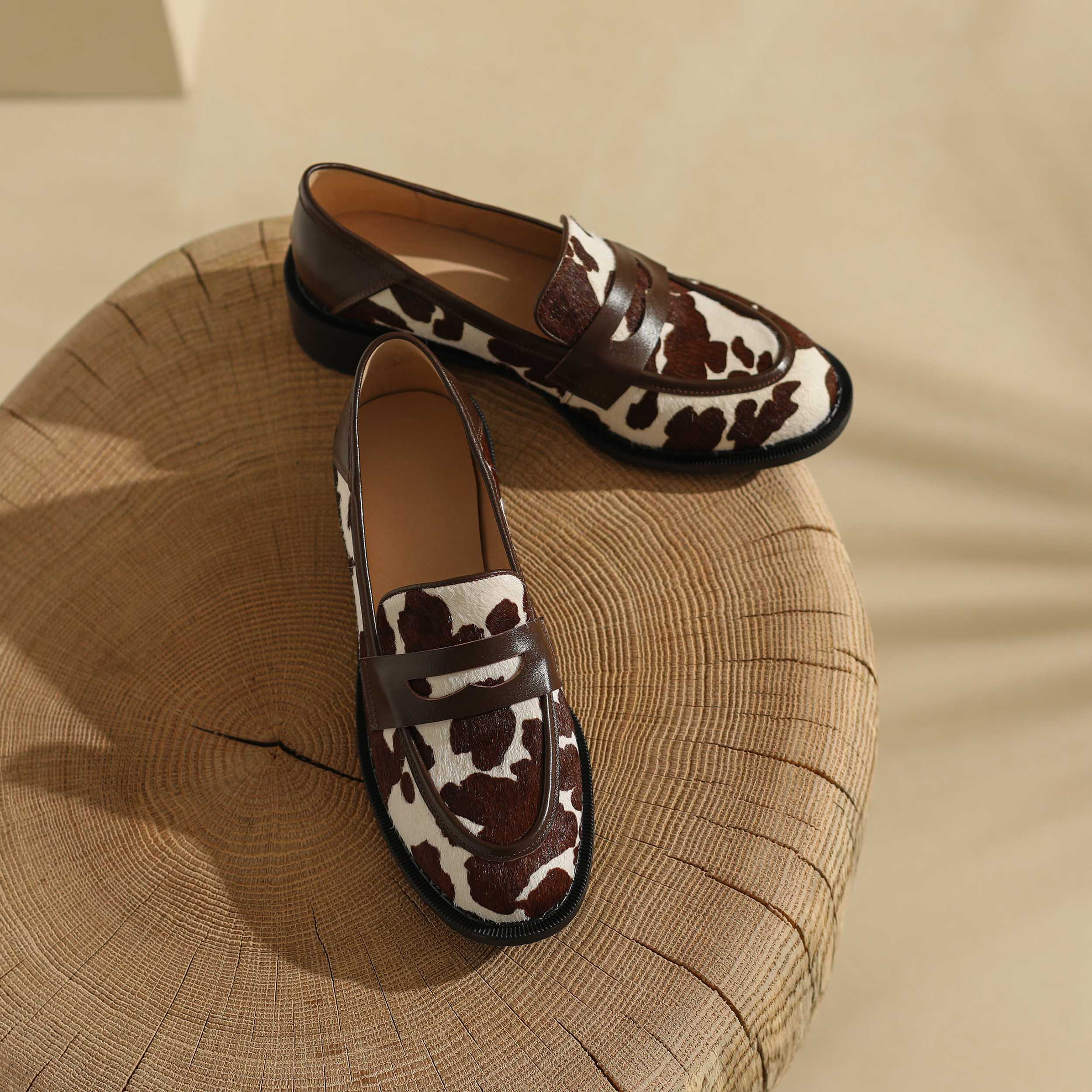 Lenkisen 馬の毛ラウンドトゥ Med ヒールパッチワ - Street Fashion Rome のレビューと価格