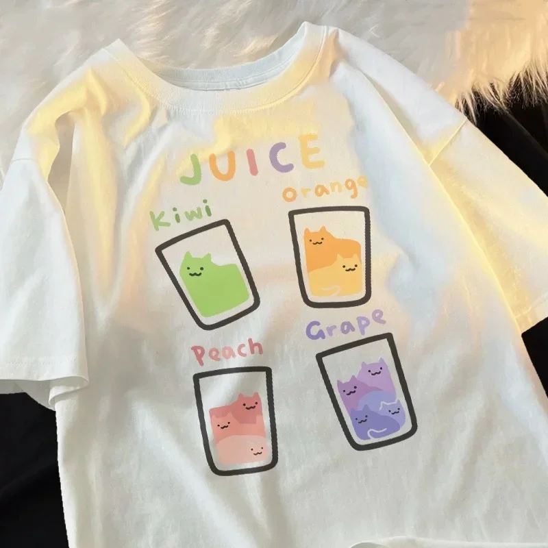 漫画かわいい猫と犬のパターン楽しい WomanTシャツストリ - Fashion Street Cat のレビューと価格