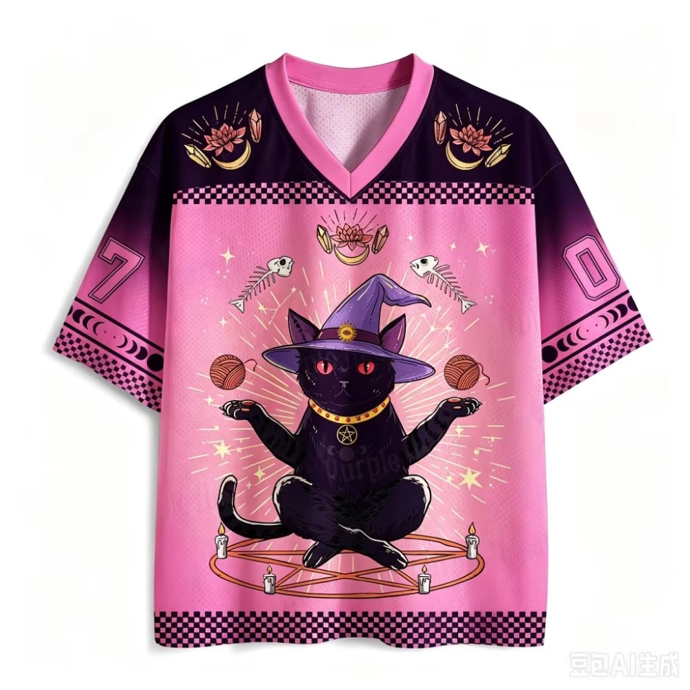 楽しいレトロな猫柄3Dプリント速乾性通気性スポーツTシャツ、 - Fashion Street Cat のレビューと価格