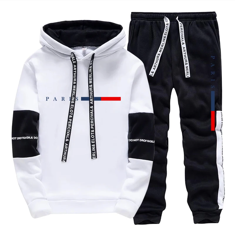 メンズセット/パーカー/パンツ パリファッション 秋冬 カジ - Street Fashion Men のレビューと価格