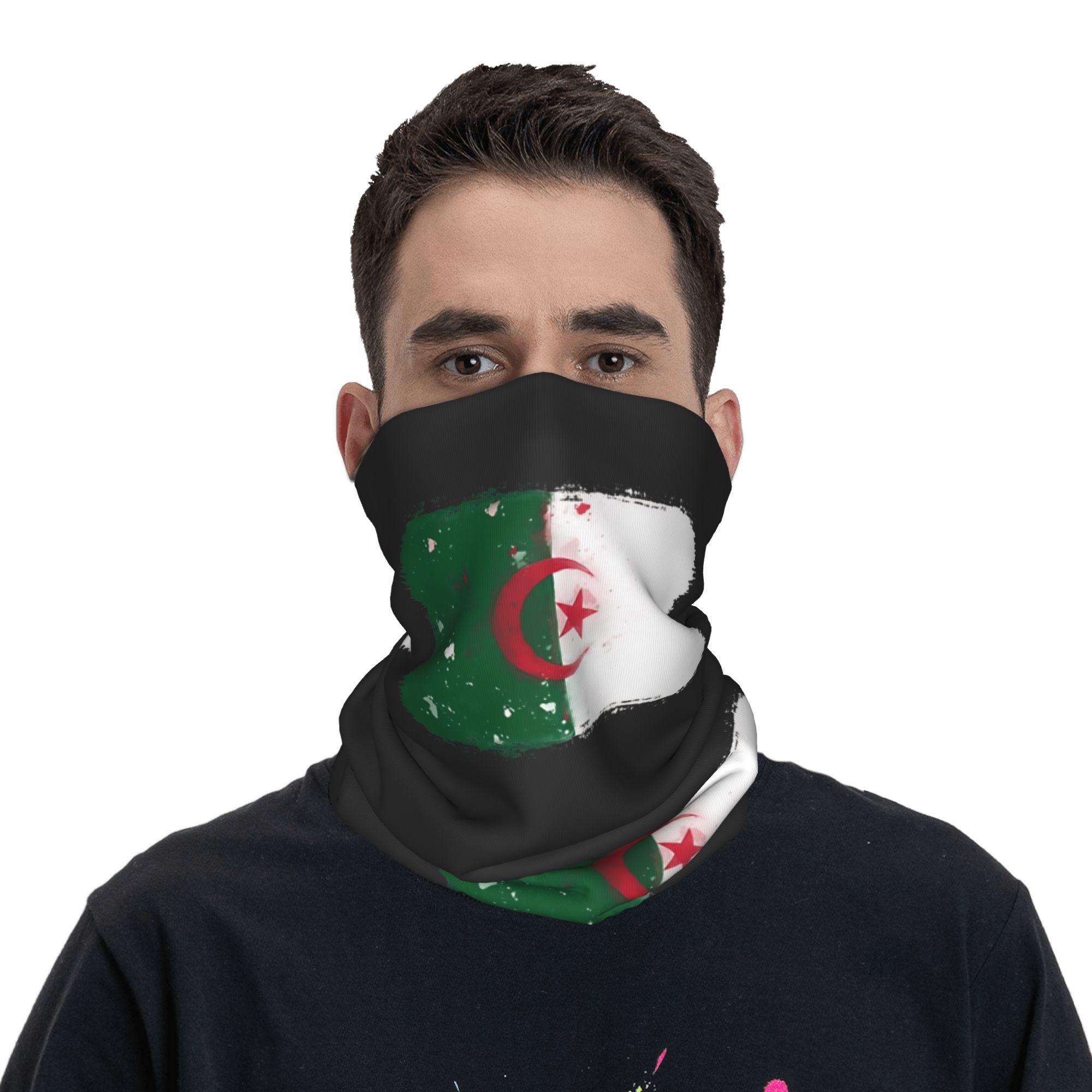 アルジェリアの国旗 バンダナ レトロ サイクリング マスク  - Balaclava Face Mask のレビューと価格